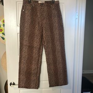 Love cult animal print jean’s NWOT